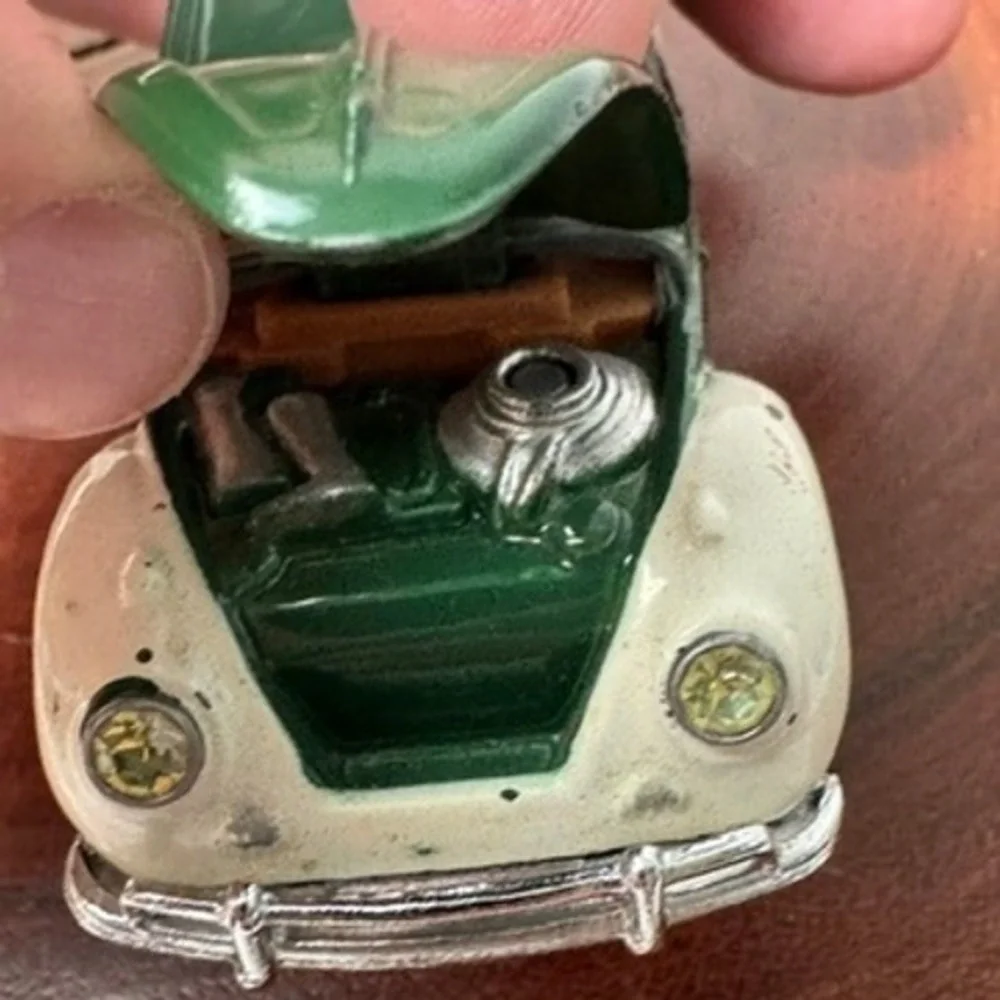 Vintage Corgi Toys Volkswagen 1200 Saloon Polizei Police Car Green White Diecast